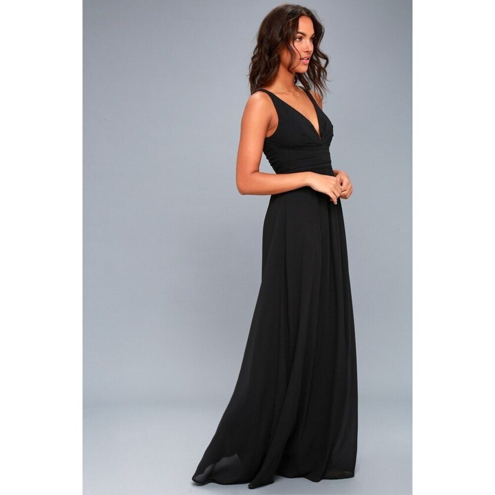 Lulus Leading Role Black Maxi Dress